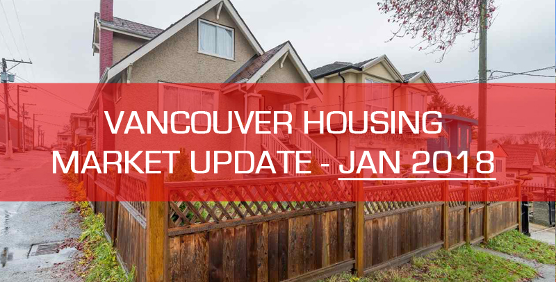 vancouver detached housing market update for January 2018